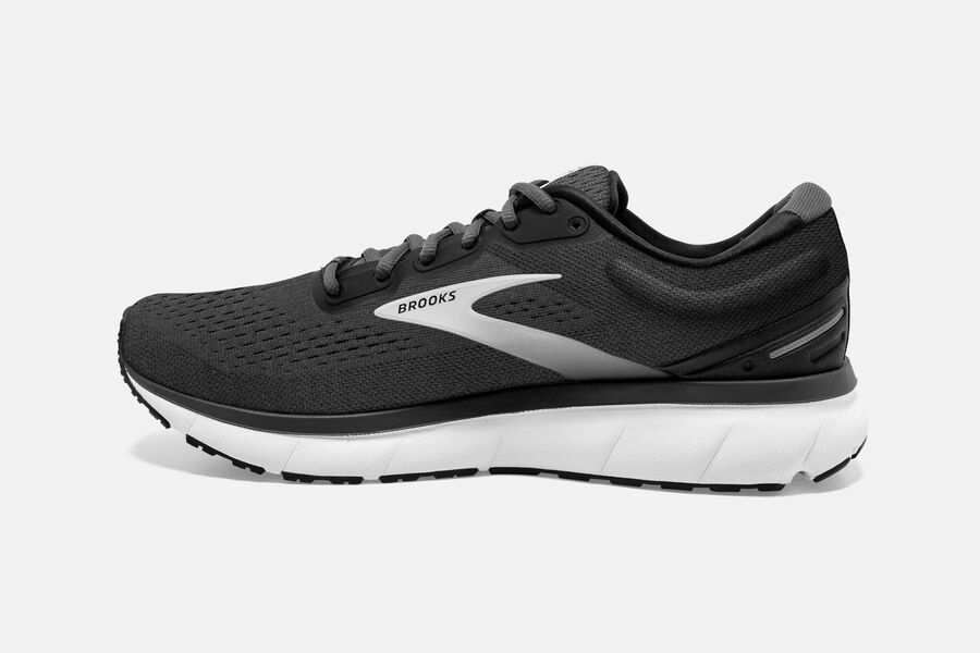 Brooks Trace Road Running Shoes Mens Black/Grey 258607-PJQ